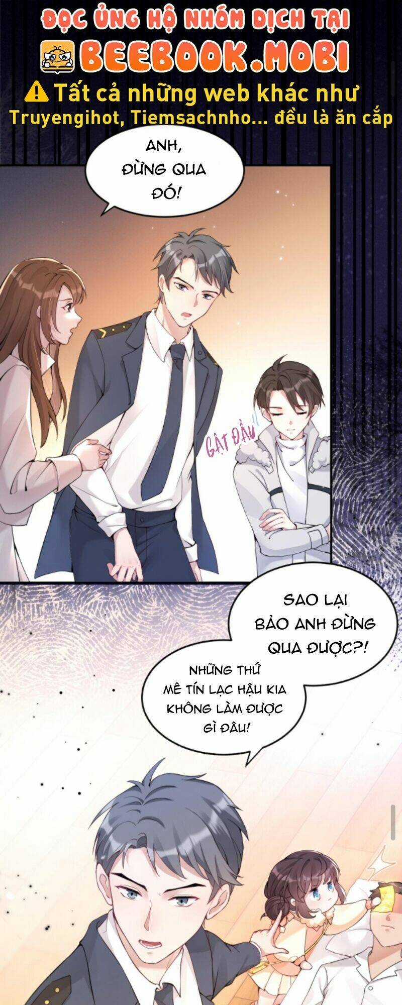 Đứng Yên! Em Gái Chúng Tôi Nói Trên Đầu Bạn Có Quỷ. Chapter 48 trang 1