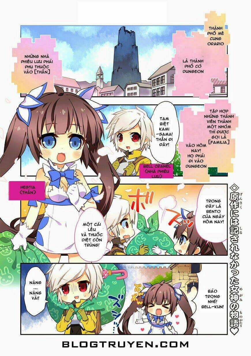 Dungeon Ni Deai O Motomeru No Wa Machigatte Iru Darou Ka 4Koma - Days Of Goddess Chapter 1 trang 2