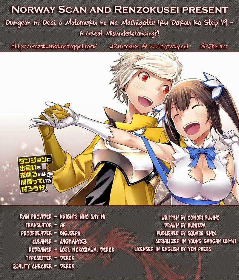 Dungeon Ni Deai O Motomeru No Wa Machigatte Iru Darou Ka Chapter 19 trang 0