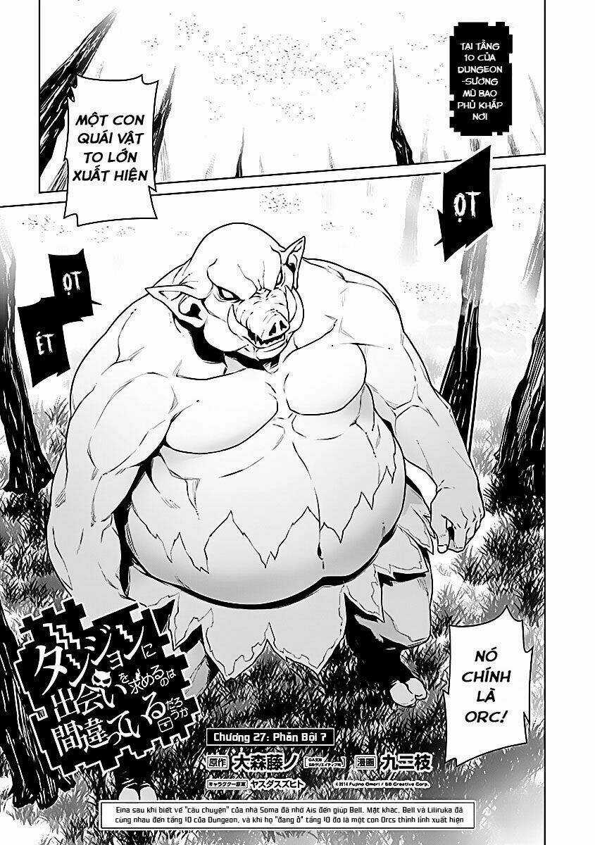 Dungeon Ni Deai O Motomeru No Wa Machigatte Iru Darou Ka Chapter 27 trang 2