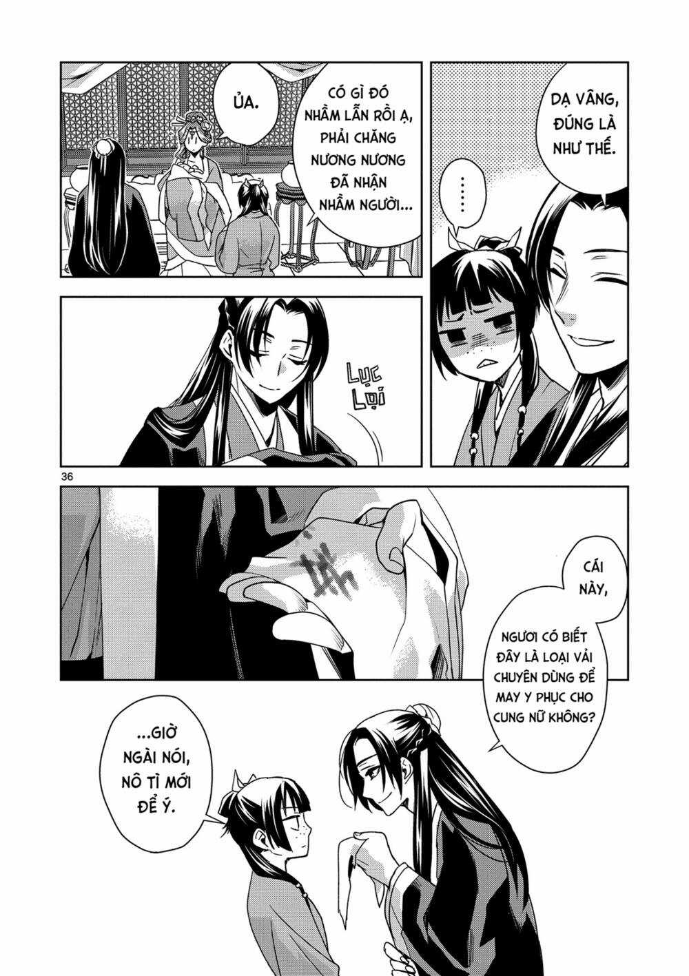Dược Sư Tự Sự - Nhật Ký Giải Mã Bí Ẩn Chốn Hậu Cung Của Maomao Chapter 1 trang 34