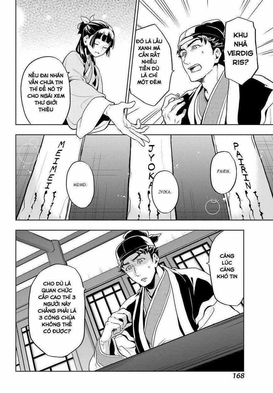 Dược Sư Tự Sự - Nhật Ký Giải Mã Bí Ẩn Chốn Hậu Cung Của Maomao Chapter 10 trang 17