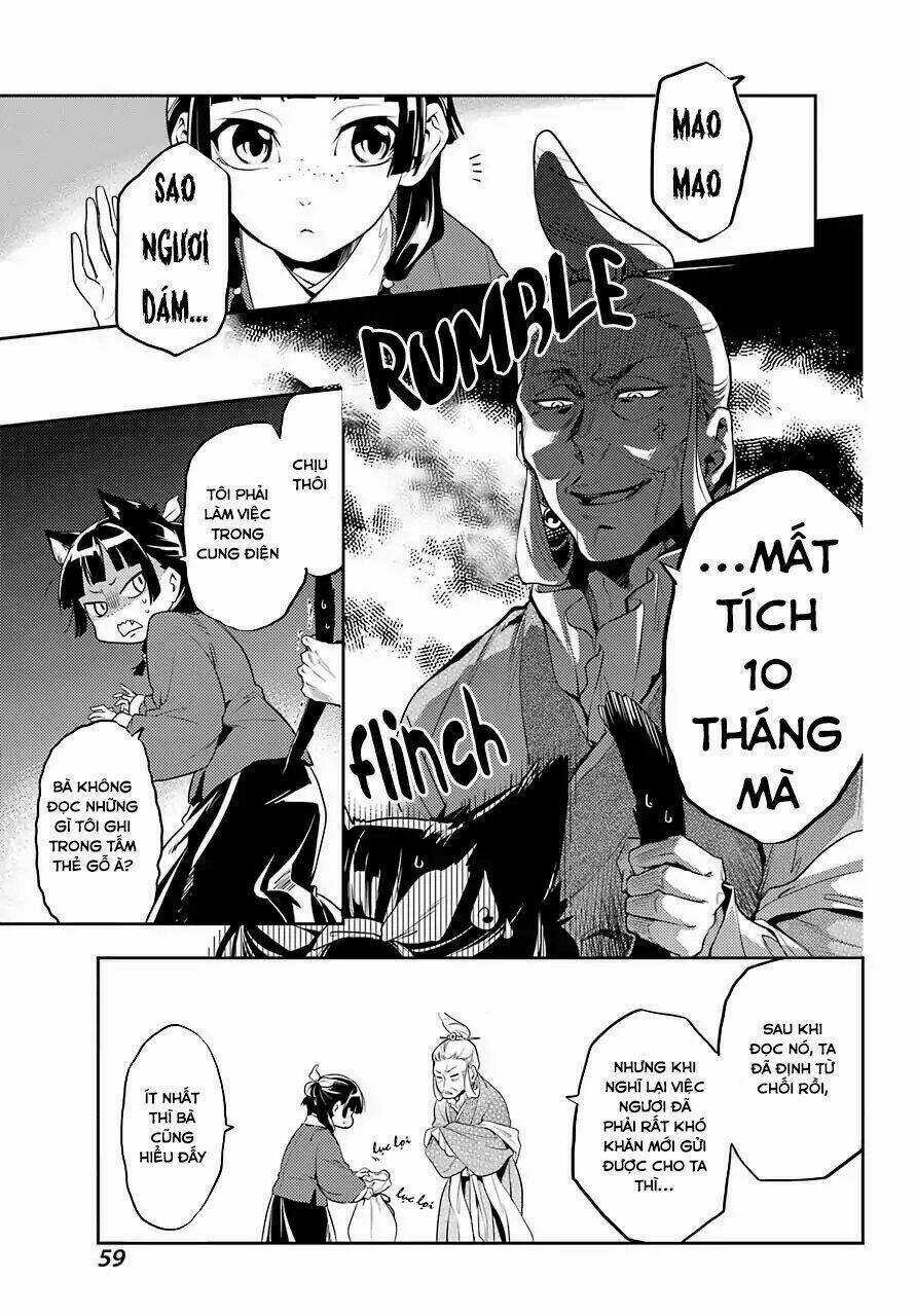 Dược Sư Tự Sự - Nhật Ký Giải Mã Bí Ẩn Chốn Hậu Cung Của Maomao Chapter 11 trang 11