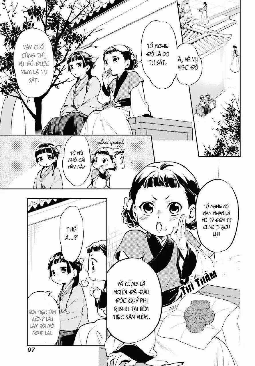 Dược Sư Tự Sự - Nhật Ký Giải Mã Bí Ẩn Chốn Hậu Cung Của Maomao Chapter 15 trang 15