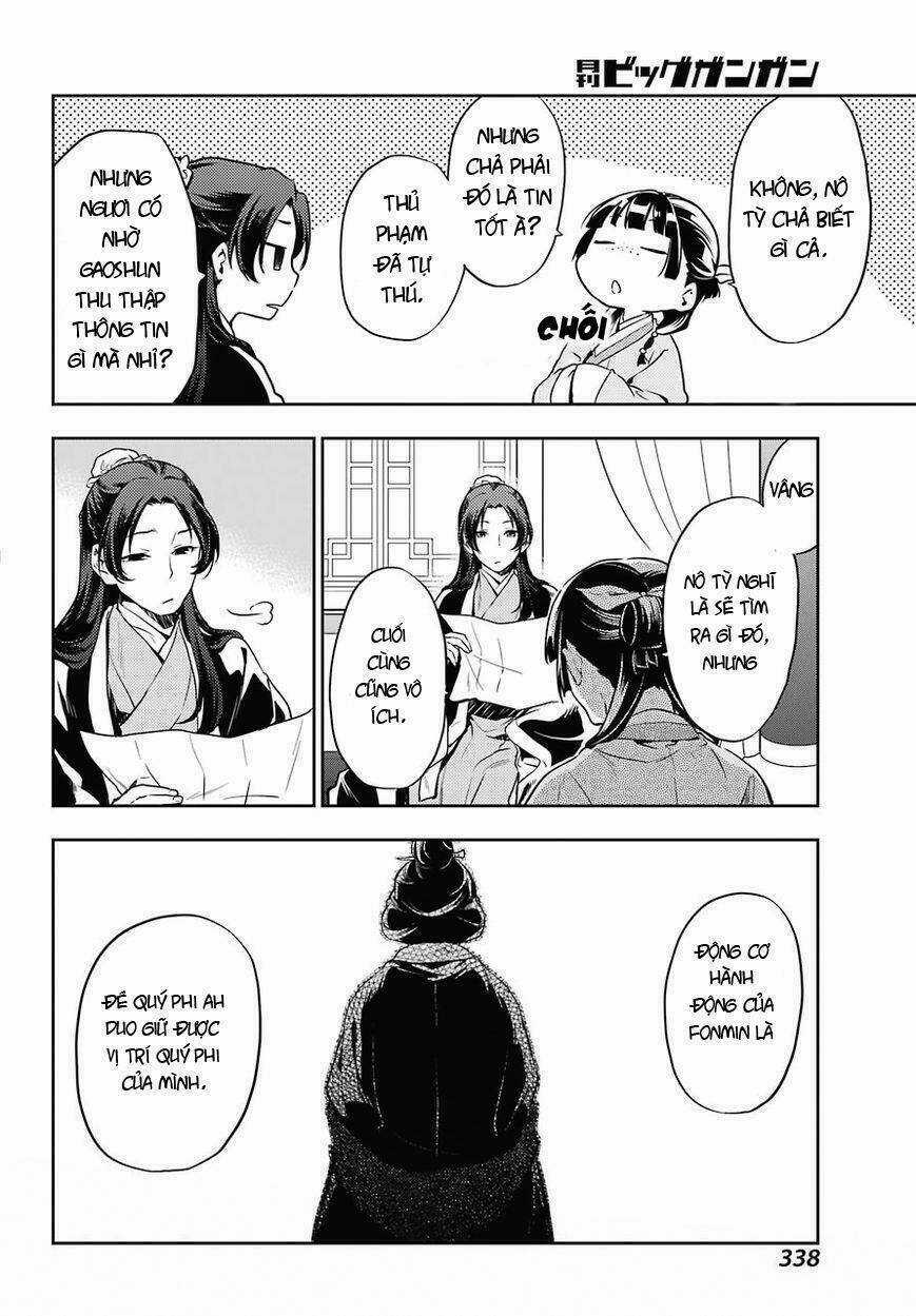 Dược Sư Tự Sự - Nhật Ký Giải Mã Bí Ẩn Chốn Hậu Cung Của Maomao Chapter 17 trang 33