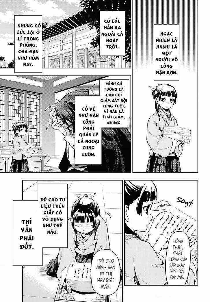 Dược Sư Tự Sự - Nhật Ký Giải Mã Bí Ẩn Chốn Hậu Cung Của Maomao Chapter 24 trang 4