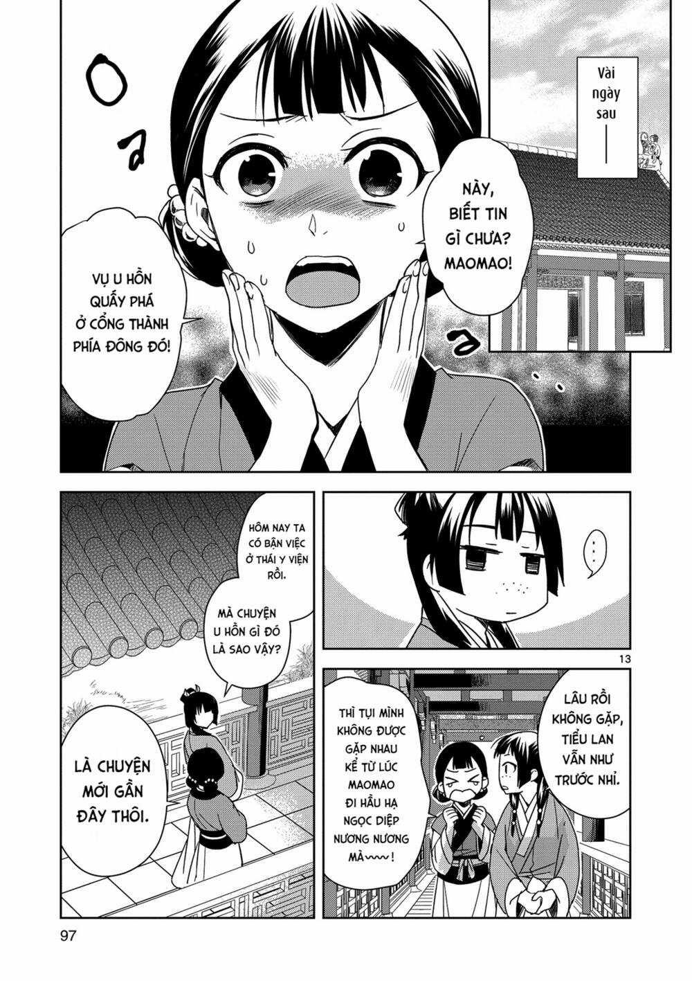 Dược Sư Tự Sự - Nhật Ký Giải Mã Bí Ẩn Chốn Hậu Cung Của Maomao Chapter 3 trang 13