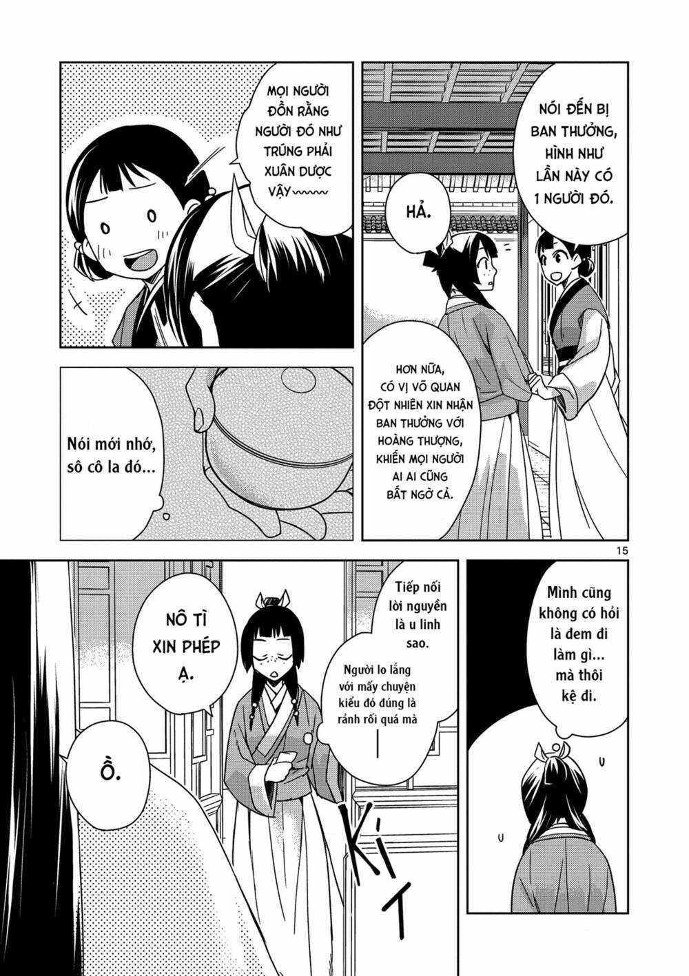 Dược Sư Tự Sự - Nhật Ký Giải Mã Bí Ẩn Chốn Hậu Cung Của Maomao Chapter 3 trang 15
