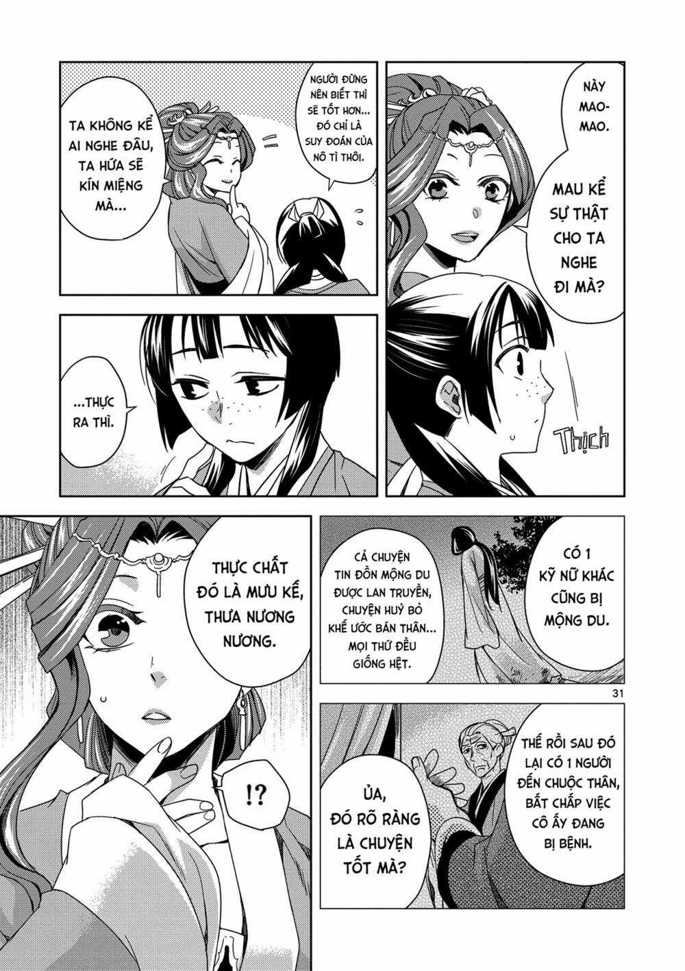 Dược Sư Tự Sự - Nhật Ký Giải Mã Bí Ẩn Chốn Hậu Cung Của Maomao Chapter 3 trang 30