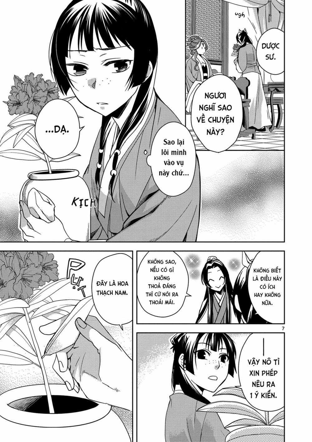 Dược Sư Tự Sự - Nhật Ký Giải Mã Bí Ẩn Chốn Hậu Cung Của Maomao Chapter 3 trang 7
