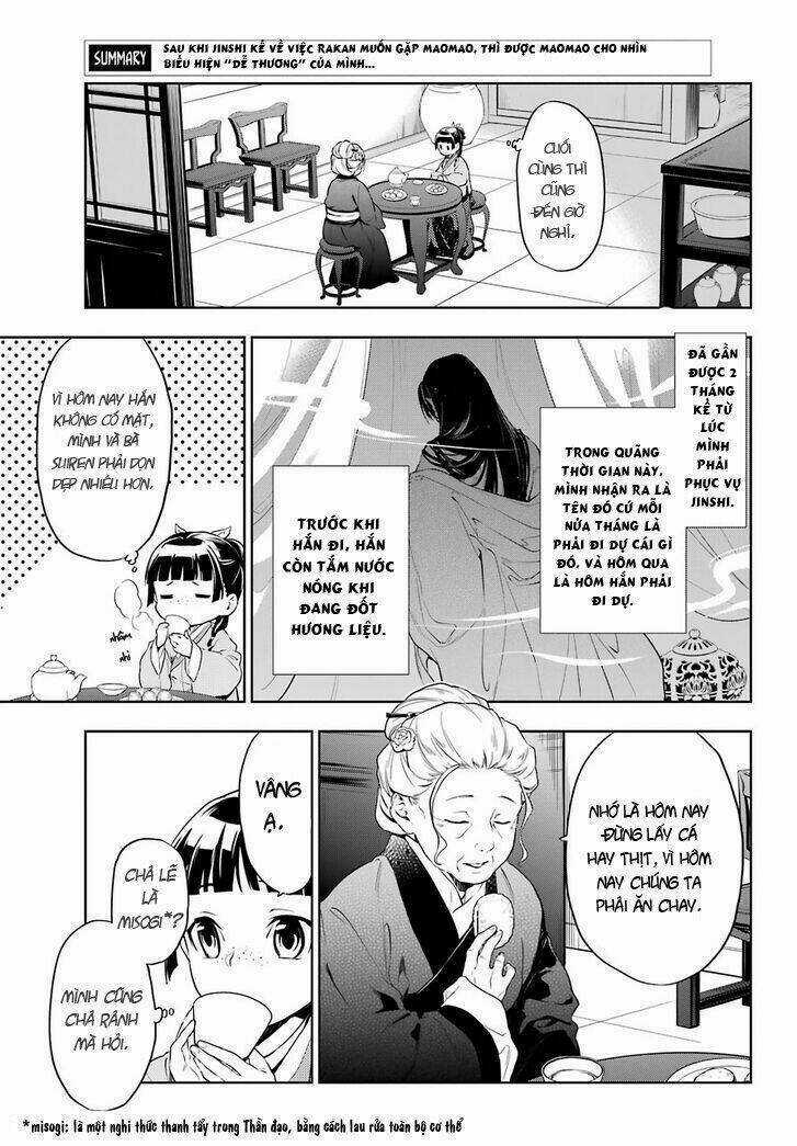 Dược Sư Tự Sự - Nhật Ký Giải Mã Bí Ẩn Chốn Hậu Cung Của Maomao Chapter 32 trang 2
