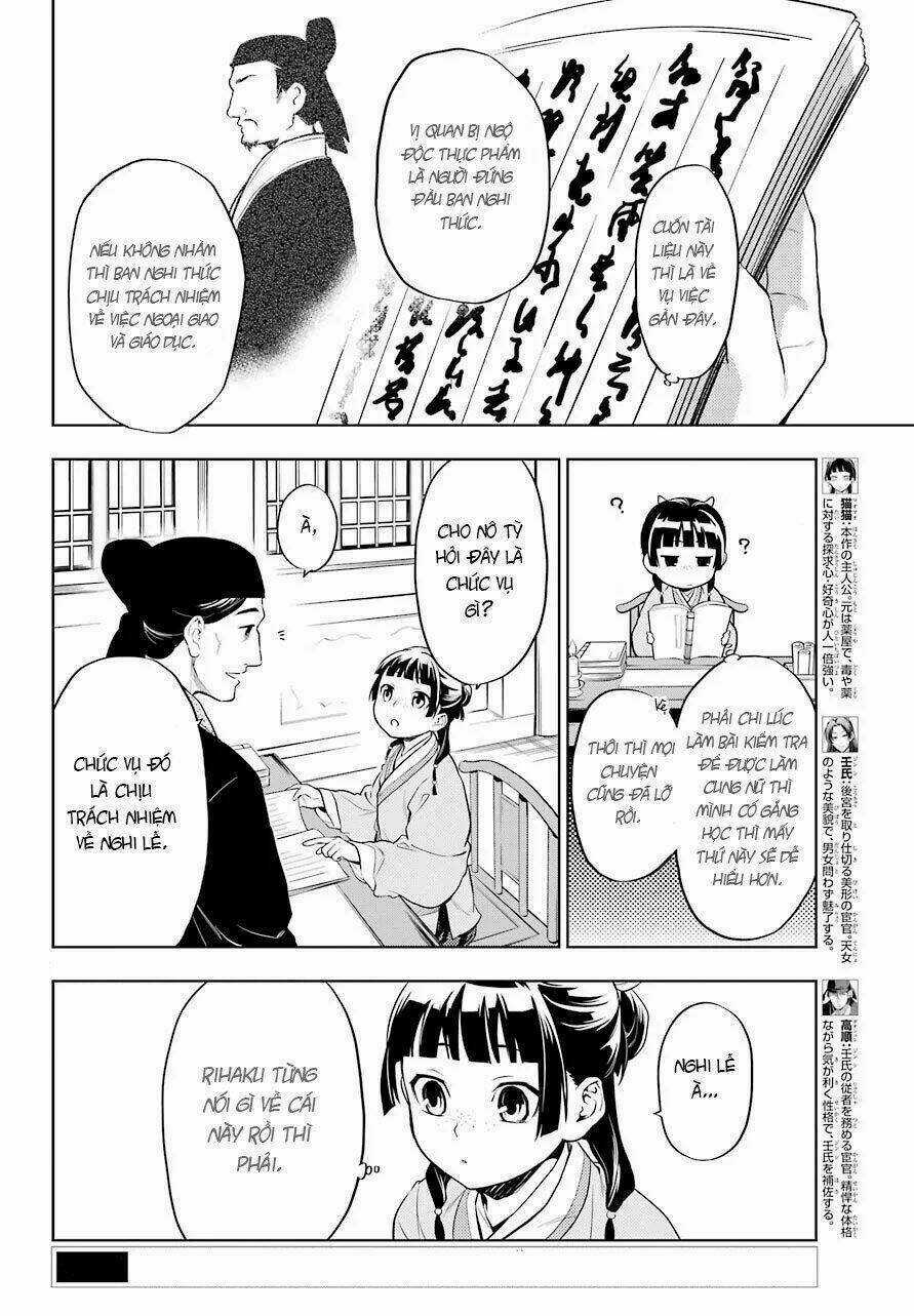 Dược Sư Tự Sự - Nhật Ký Giải Mã Bí Ẩn Chốn Hậu Cung Của Maomao Chapter 34 trang 2