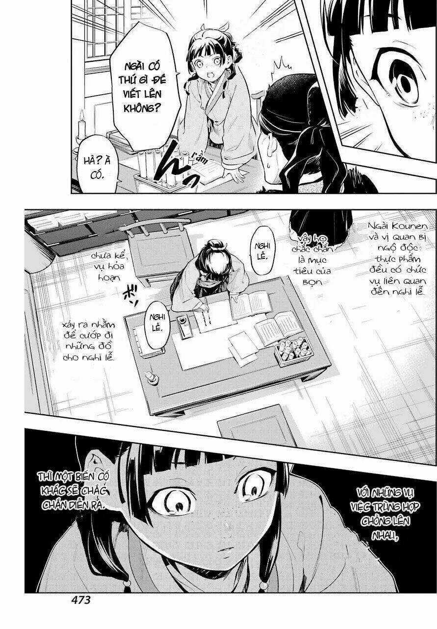 Dược Sư Tự Sự - Nhật Ký Giải Mã Bí Ẩn Chốn Hậu Cung Của Maomao Chapter 34 trang 3