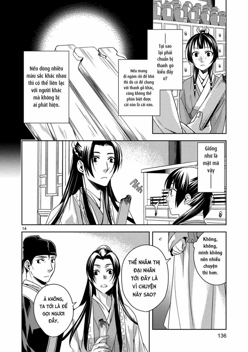 Dược Sư Tự Sự - Nhật Ký Giải Mã Bí Ẩn Chốn Hậu Cung Của Maomao Chapter 4 trang 13