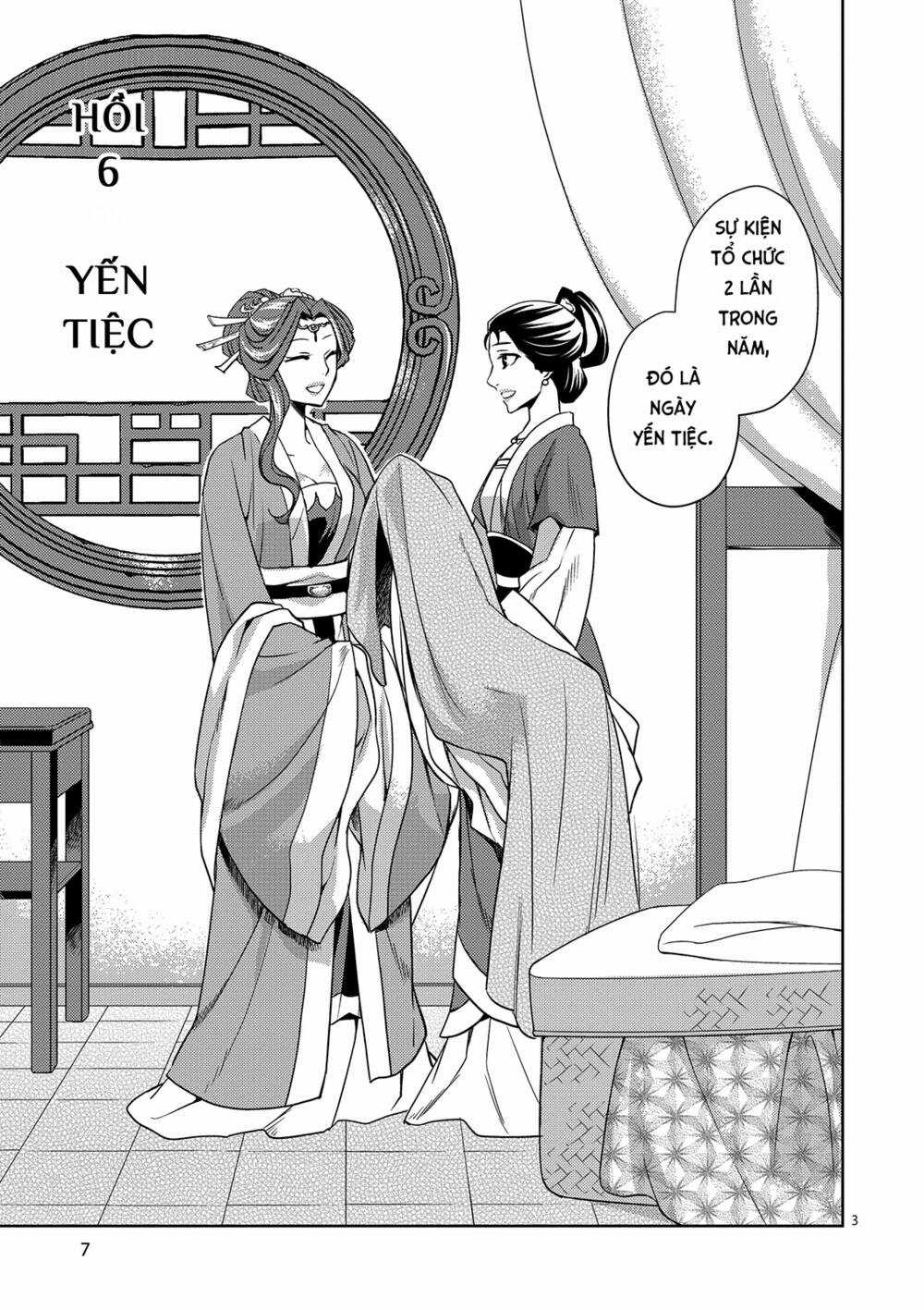 Dược Sư Tự Sự - Nhật Ký Giải Mã Bí Ẩn Chốn Hậu Cung Của Maomao Chapter 6 trang 3