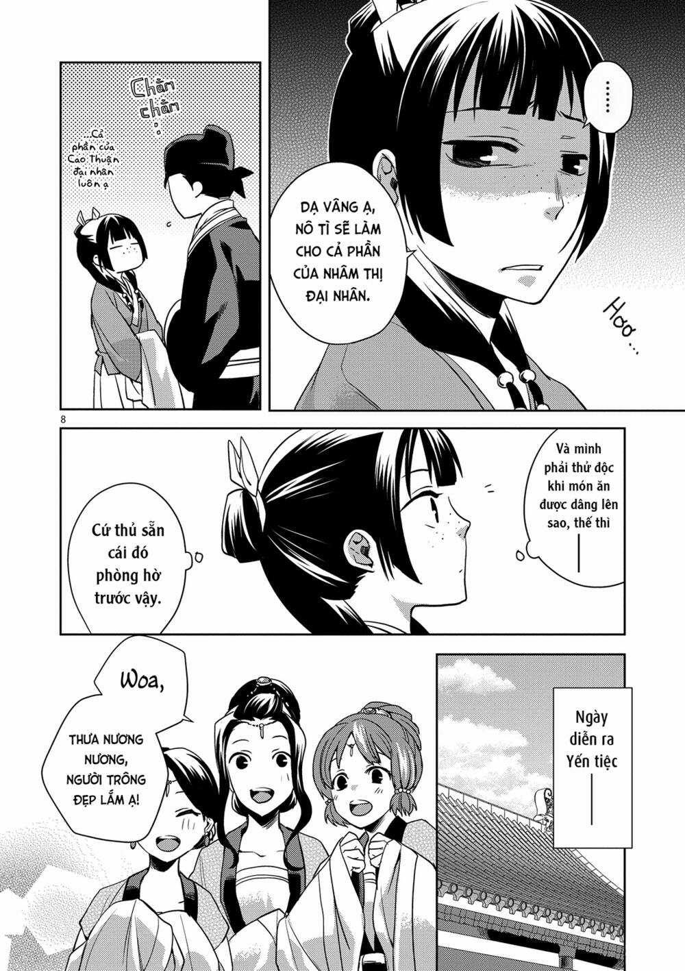 Dược Sư Tự Sự - Nhật Ký Giải Mã Bí Ẩn Chốn Hậu Cung Của Maomao Chapter 6 trang 8