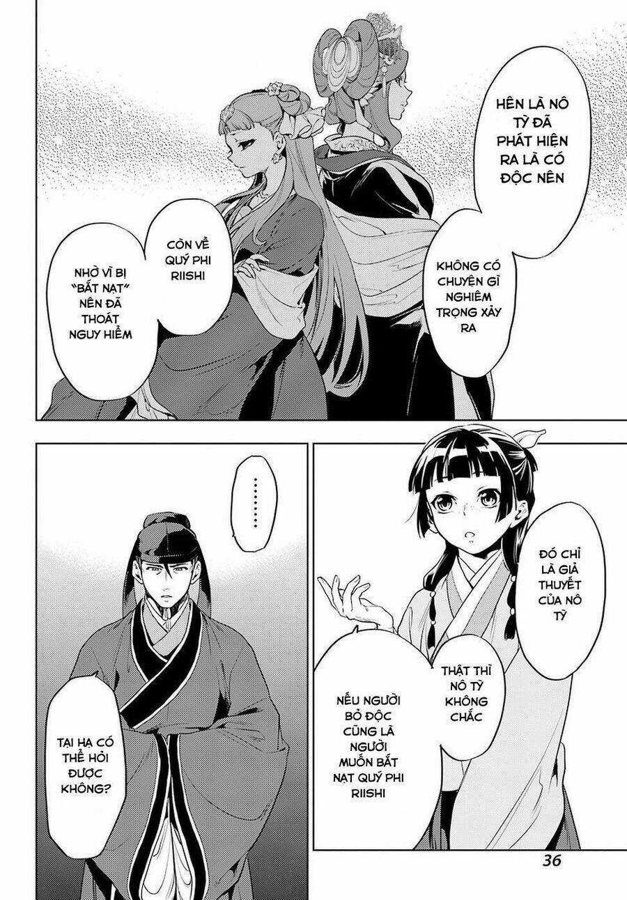 Dược Sư Tự Sự - Nhật Ký Giải Mã Bí Ẩn Chốn Hậu Cung Của Maomao Chapter 9 trang 28