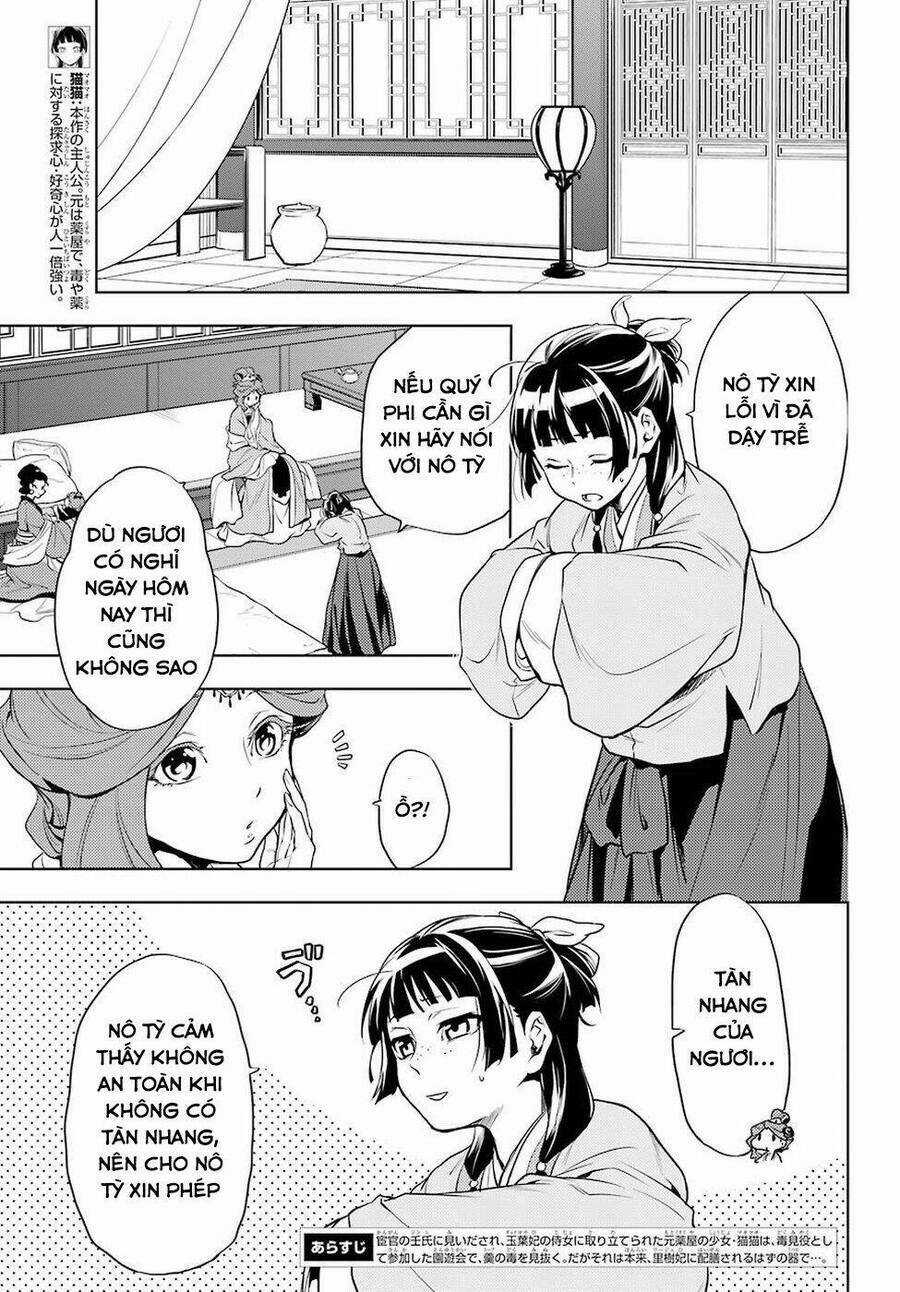 Dược Sư Tự Sự - Nhật Ký Giải Mã Bí Ẩn Chốn Hậu Cung Của Maomao Chapter 9 trang 4