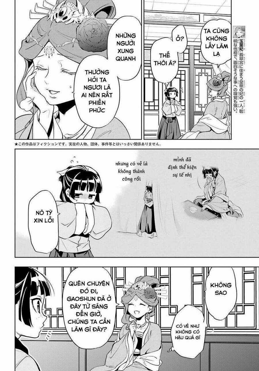 Dược Sư Tự Sự - Nhật Ký Giải Mã Bí Ẩn Chốn Hậu Cung Của Maomao Chapter 9 trang 5