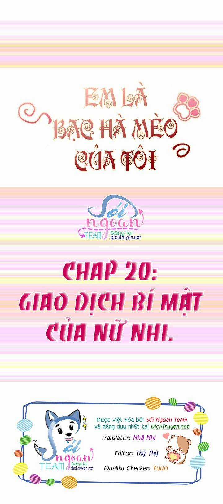 Em Là Bạc Hà Mèo Của Tôi Chapter 20 trang 0