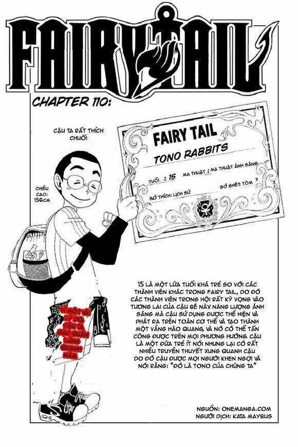 Fairy Tail Chapter 110 trang 1