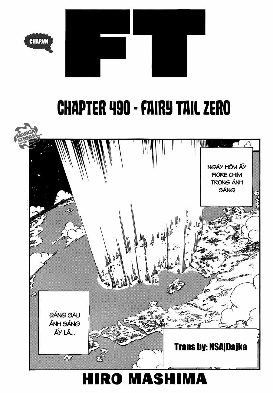 Fairy Tail Chapter 490 trang 1