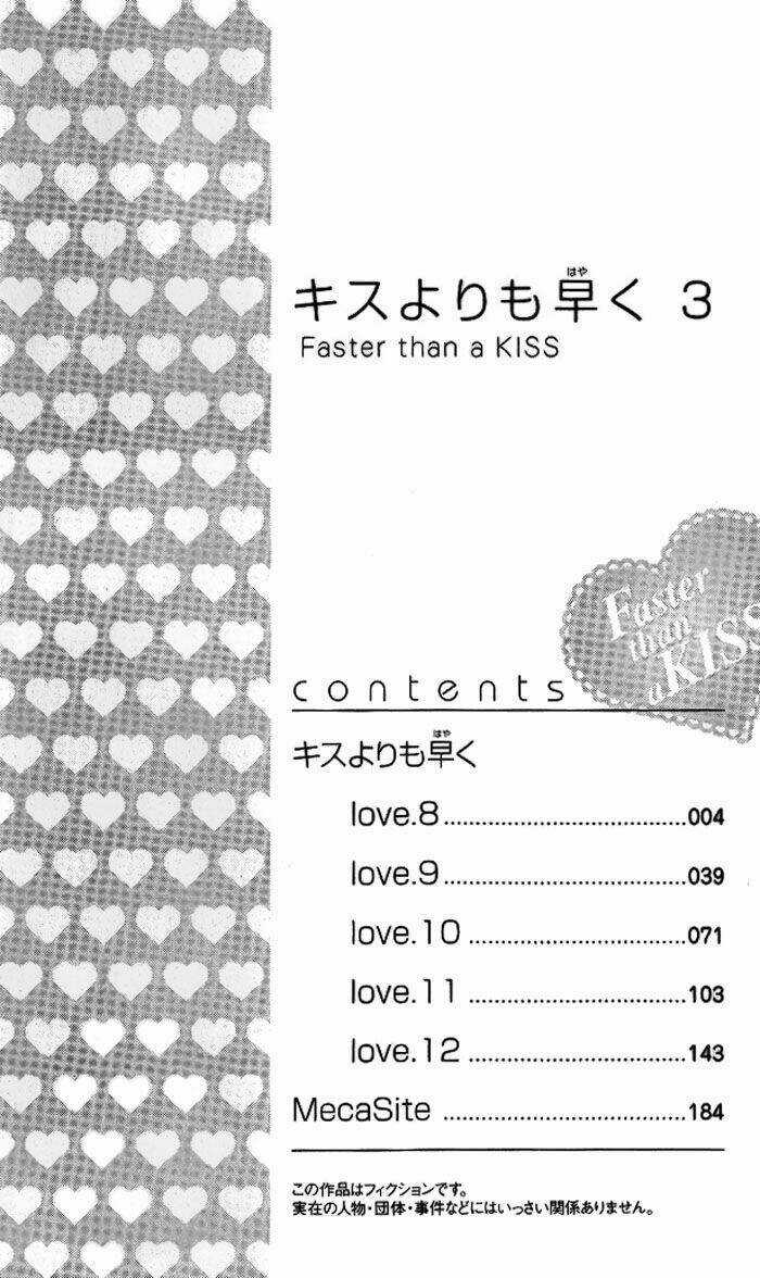 Faster Than A Kiss - Kiss Yori Mo Hayaku Chapter 8 trang 7