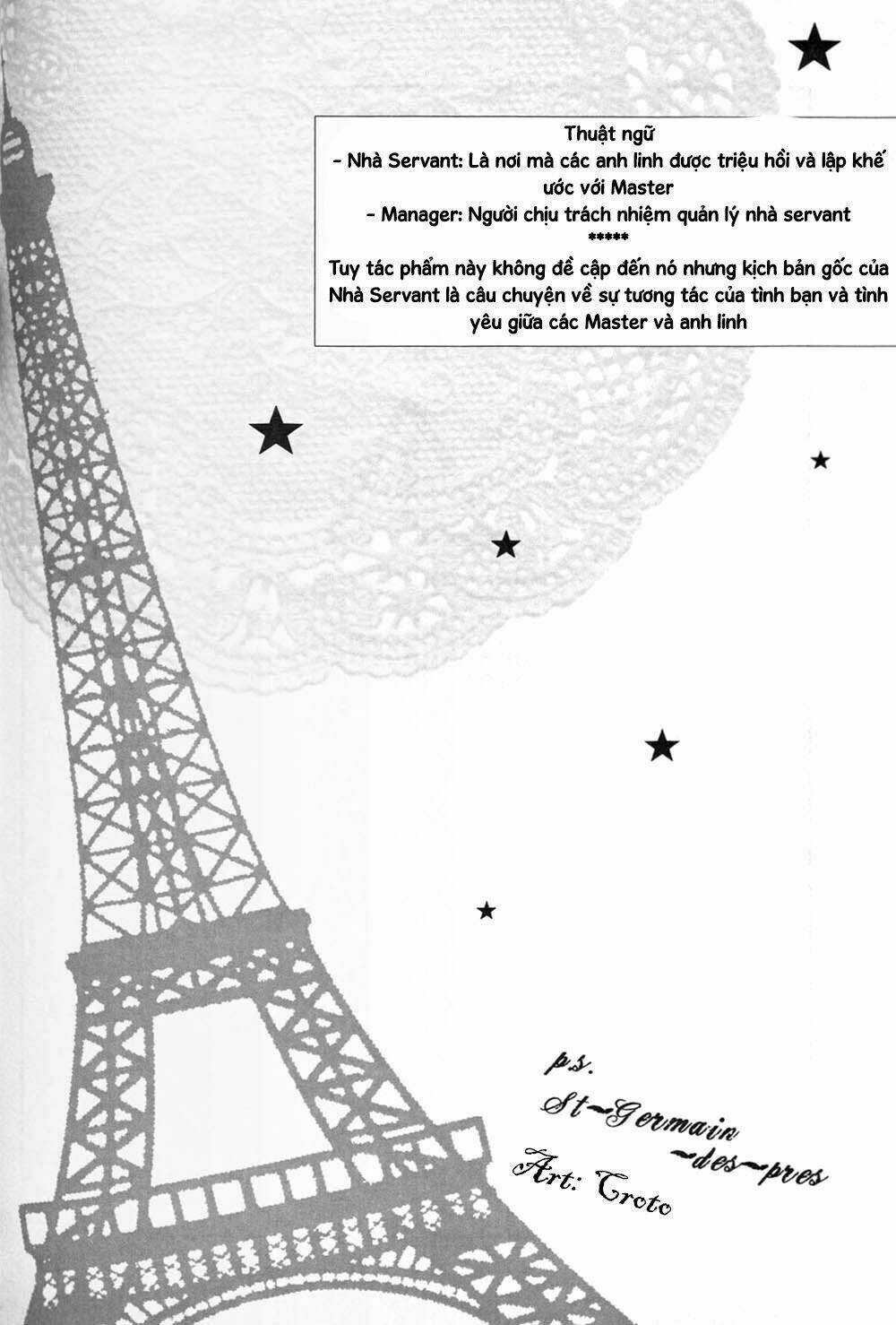 Fate Doujinshi - St. Germain Des Pres France Trip Chapter 1 trang 2