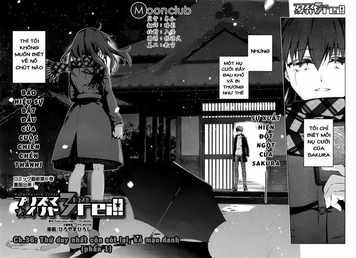 Fate/Kaleid Liner Prisma☆Illya 3Rei!! Chapter 34 trang 3