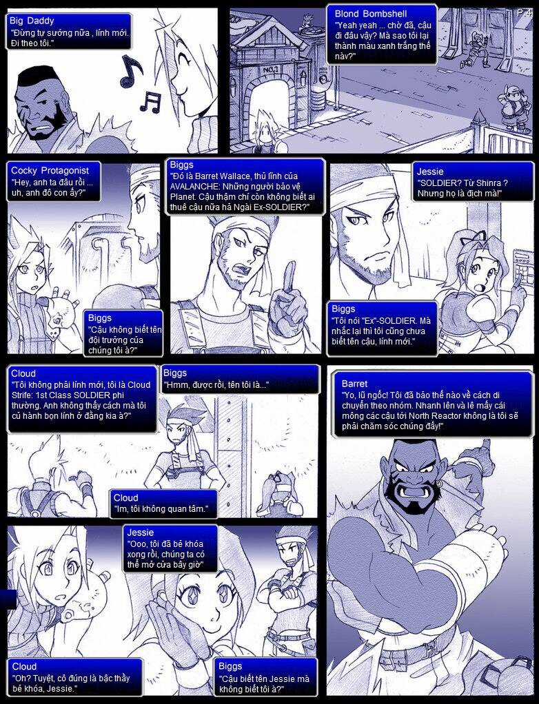 Final Fantasy VII comic Chapter 1 trang 4