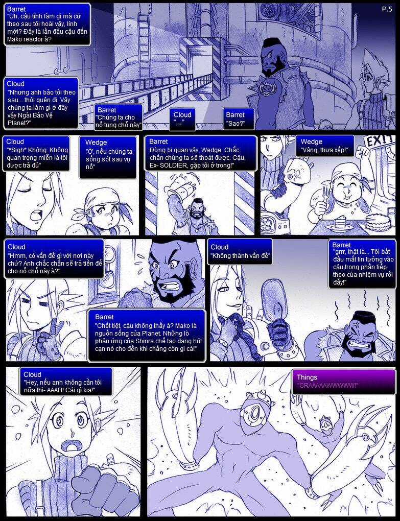 Final Fantasy VII comic Chapter 1 trang 5