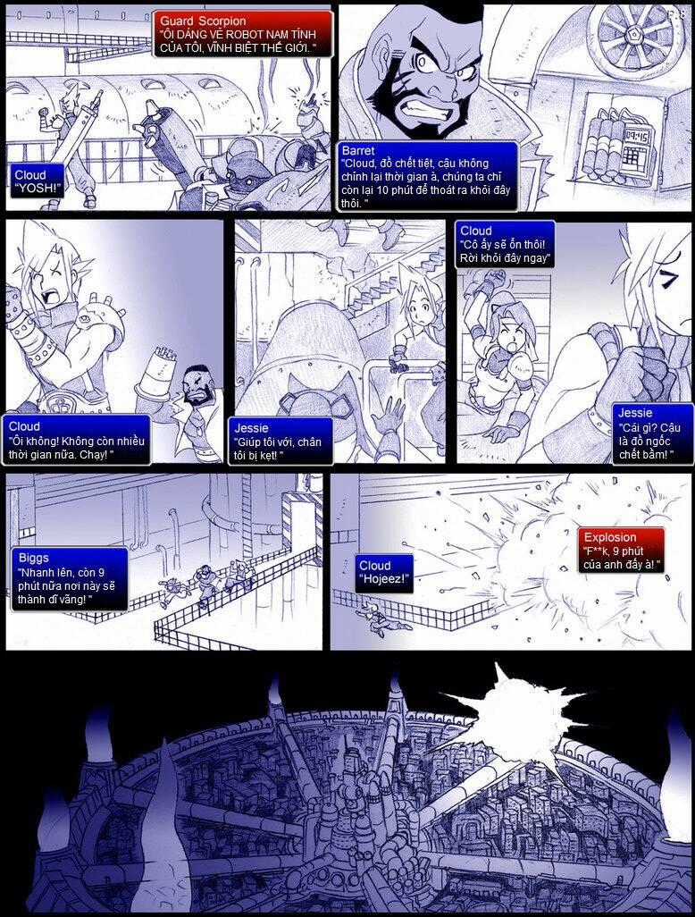 Final Fantasy VII comic Chapter 1 trang 8