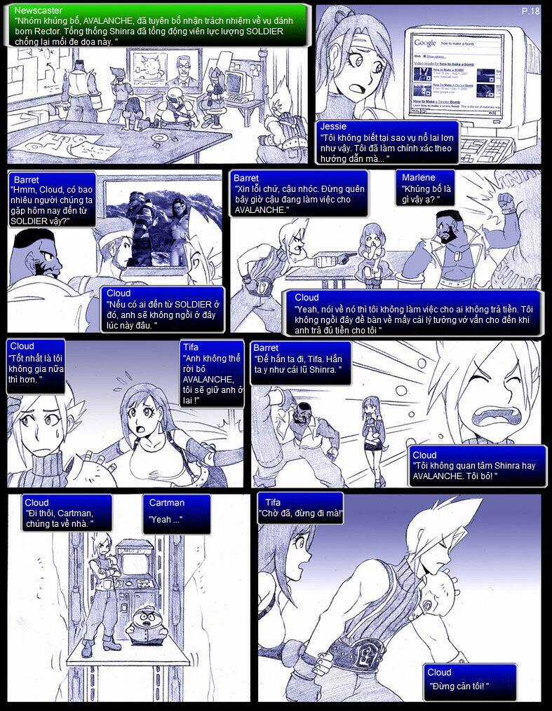 Final Fantasy VII comic Chapter 2 trang 10
