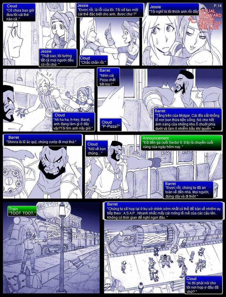 Final Fantasy VII comic Chapter 2 trang 6