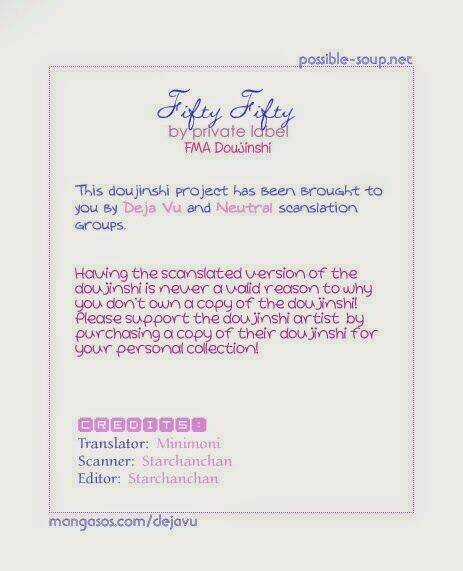 Fma Doujinshi - Mame Story Chapter 1 trang 2