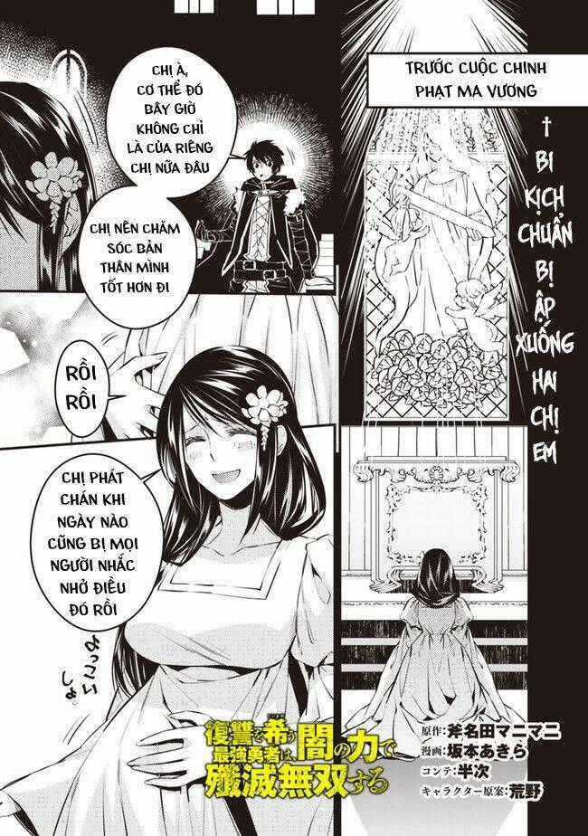 Fukushuu Wo Koinegau Saikyou Yuusha Wa, Yami No Chikara De Senmetsu Musou Suru Chapter 3.4 trang 0