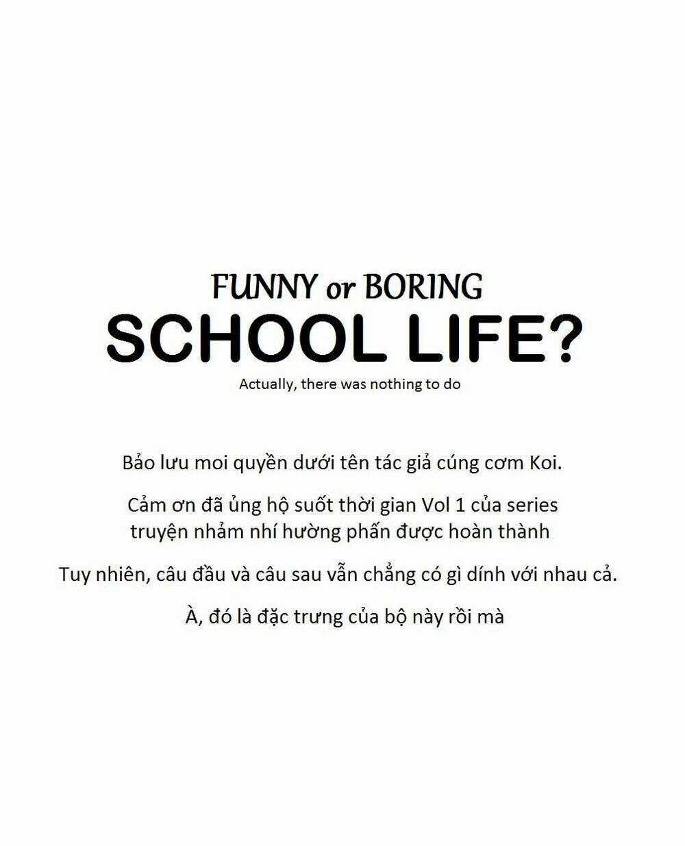 Funny Or Boring School Life? Chapter 5 trang 14