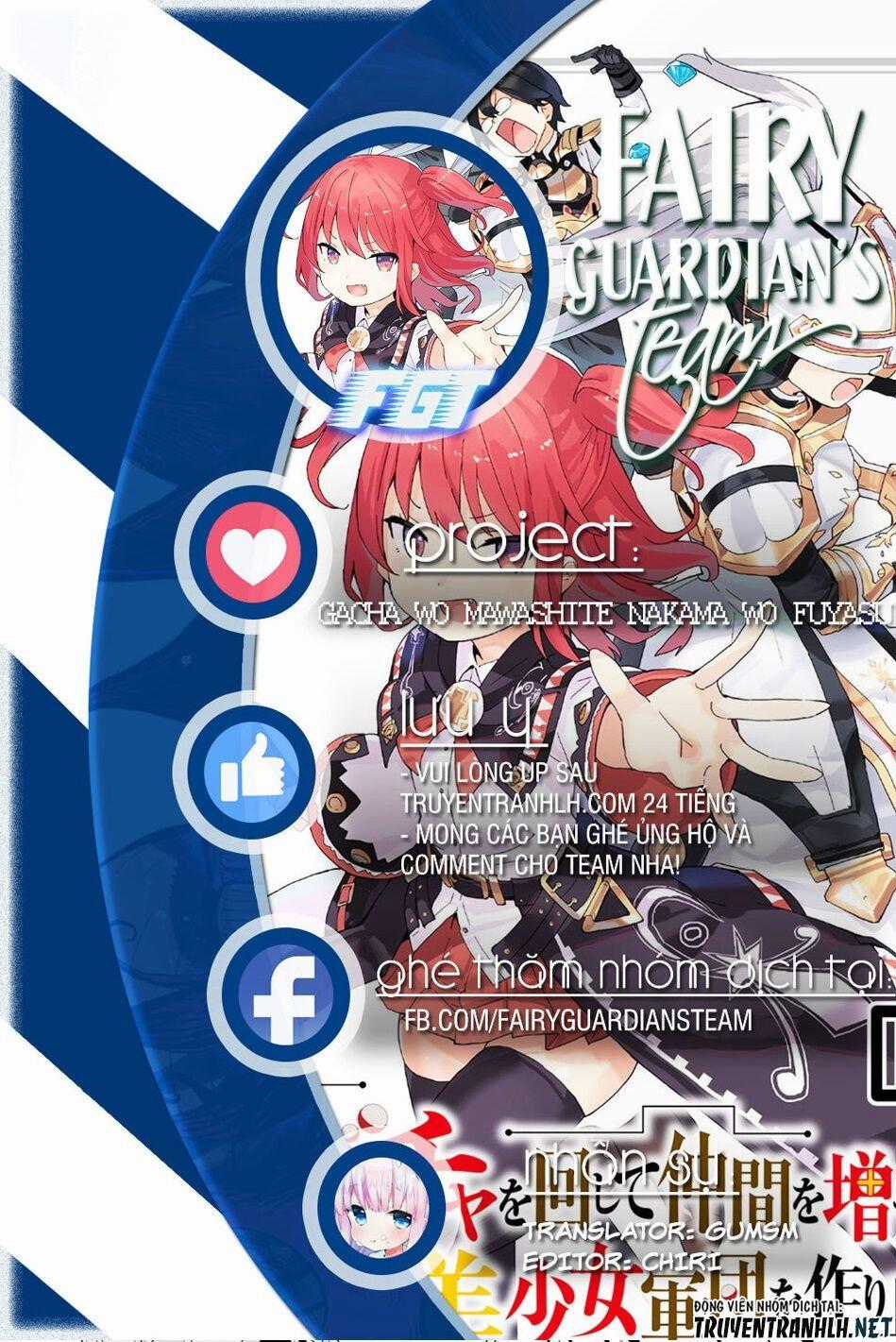 Gacha Wo Mawashite Nakama Wo Fuyasu Saikyou No Bishoujo Gundan Wo Tsukuriagero Chapter 28 trang 0