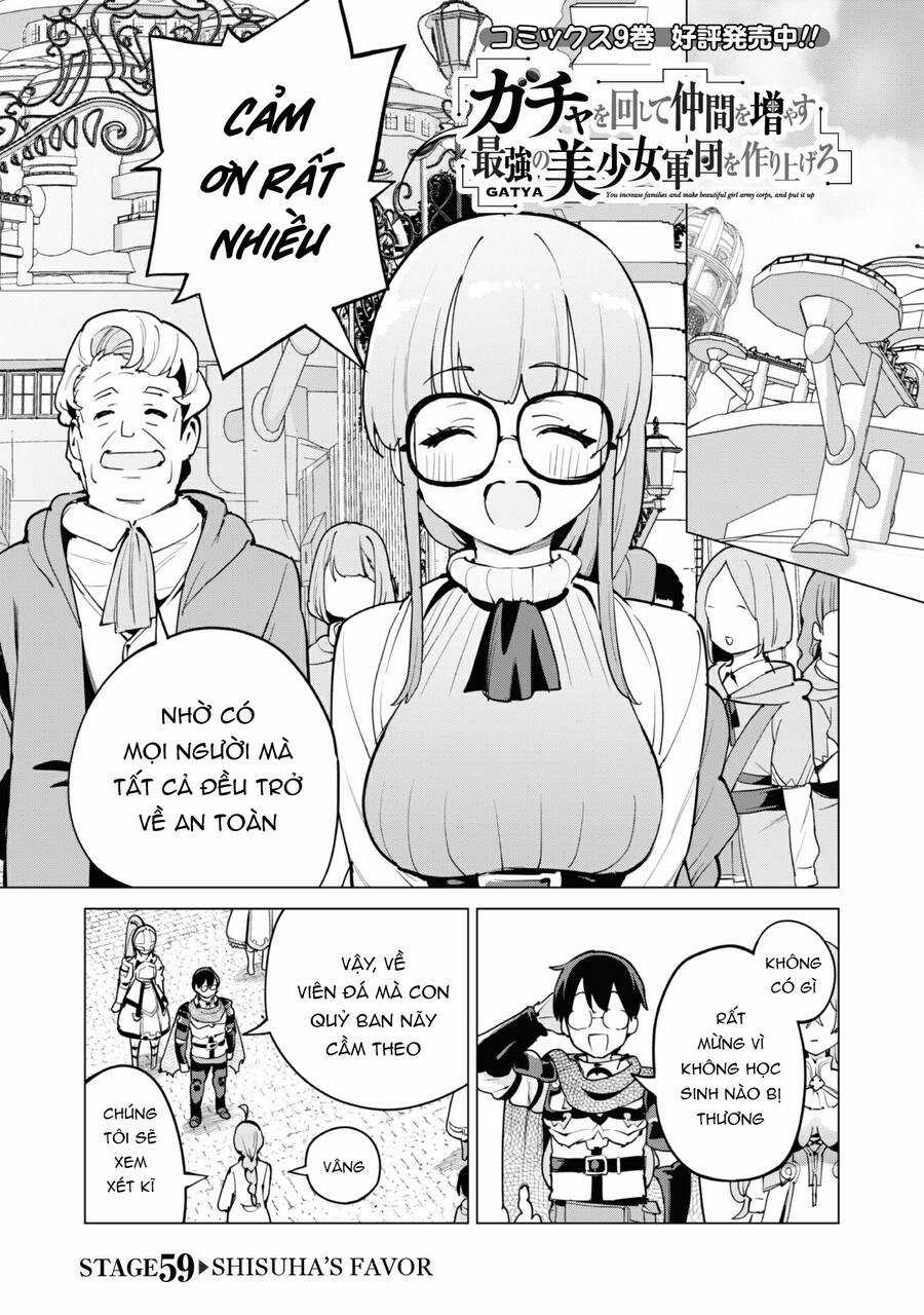 Gacha Wo Mawashite Nakama Wo Fuyasu Saikyou No Bishoujo Gundan Wo Tsukuriagero Chapter 59 trang 2