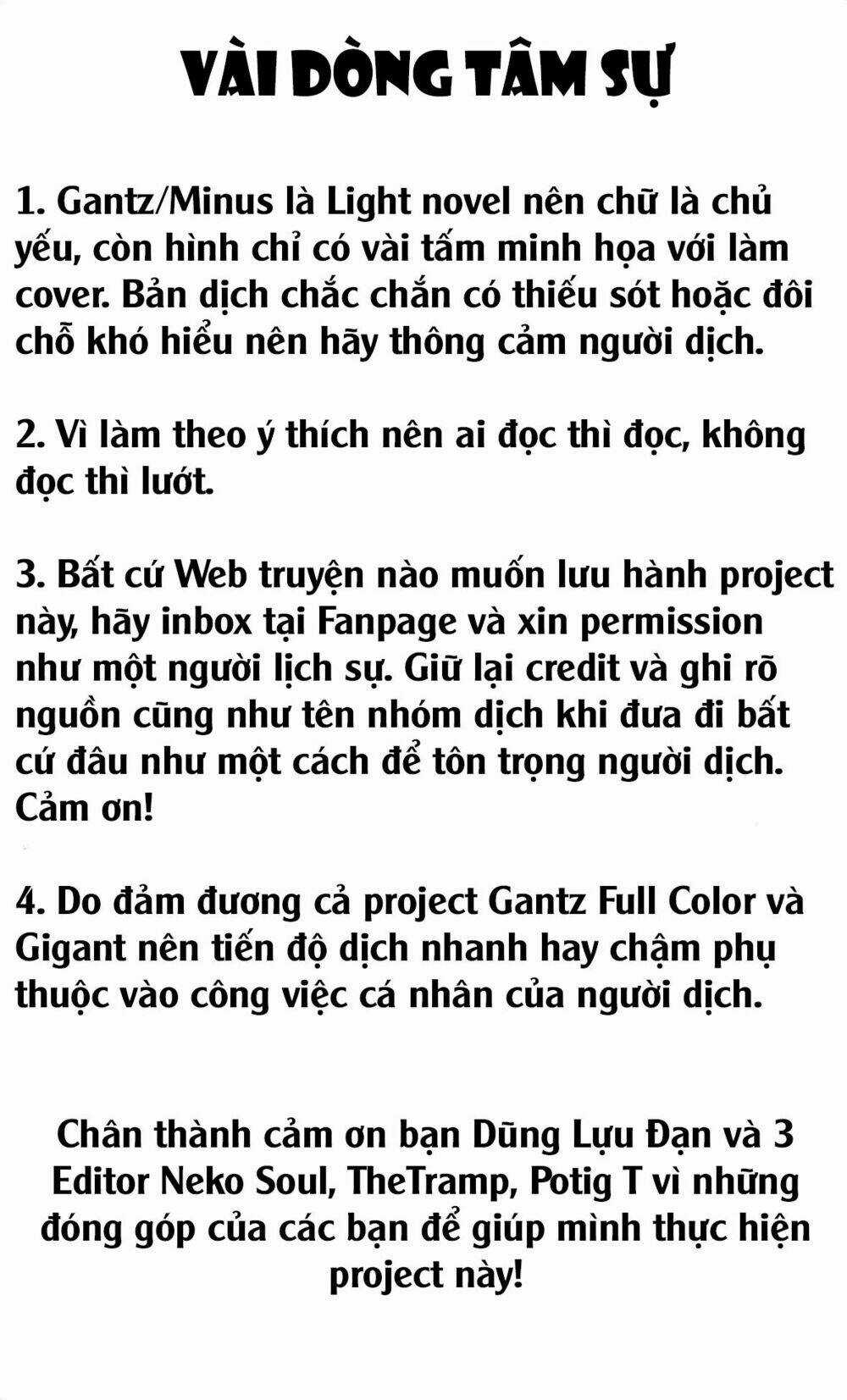 Gantz/Minus (Light Novel) Chapter 1 trang 3