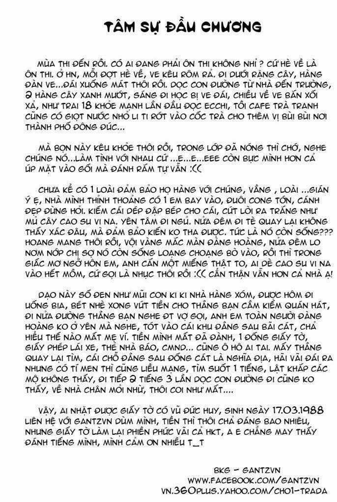 Gantz Chapter 340 trang 0