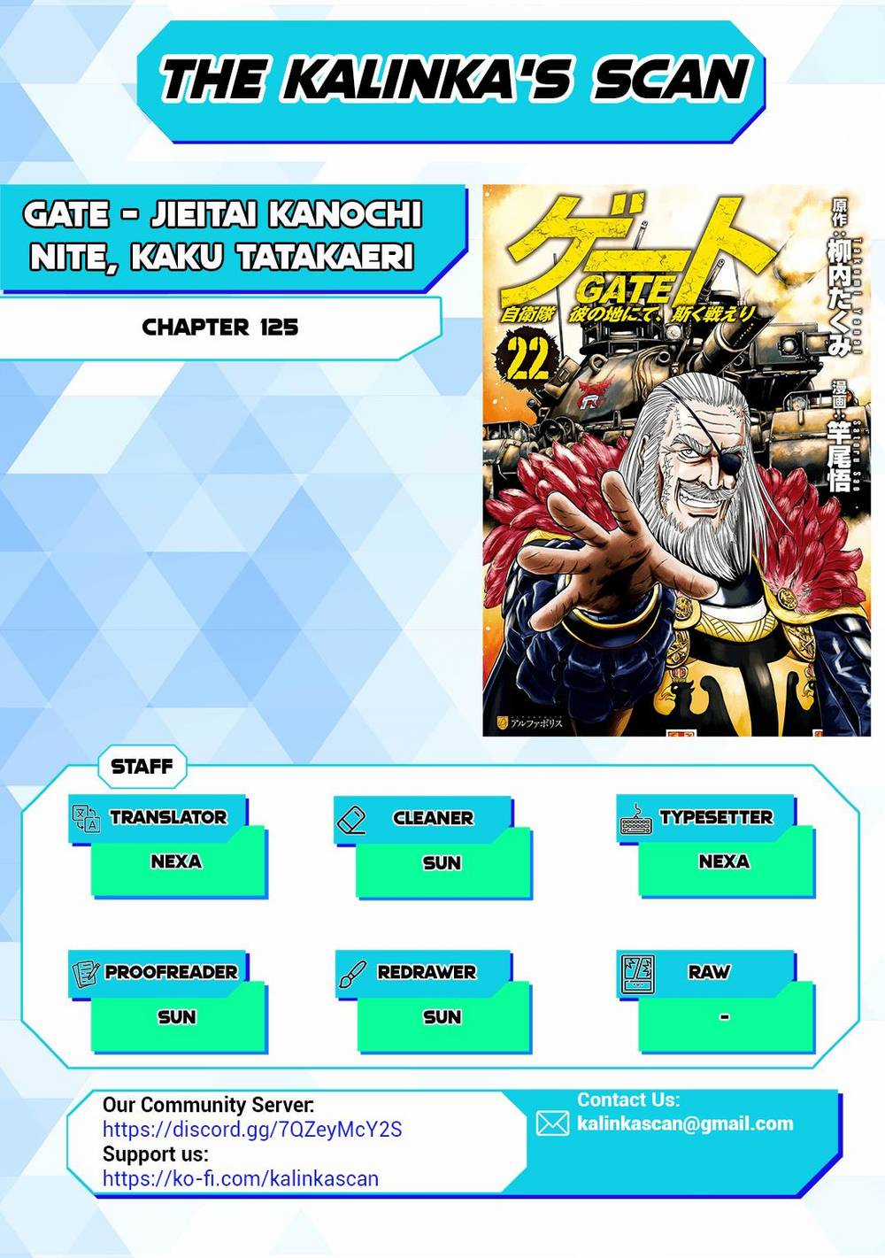Gate - Jietai Kare No Chi Nite, Kaku Tatakeri Chapter 125 trang 3