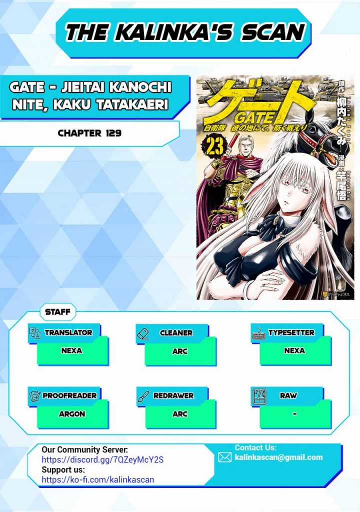 Gate - Jietai Kare No Chi Nite, Kaku Tatakeri Chapter 129 trang 3