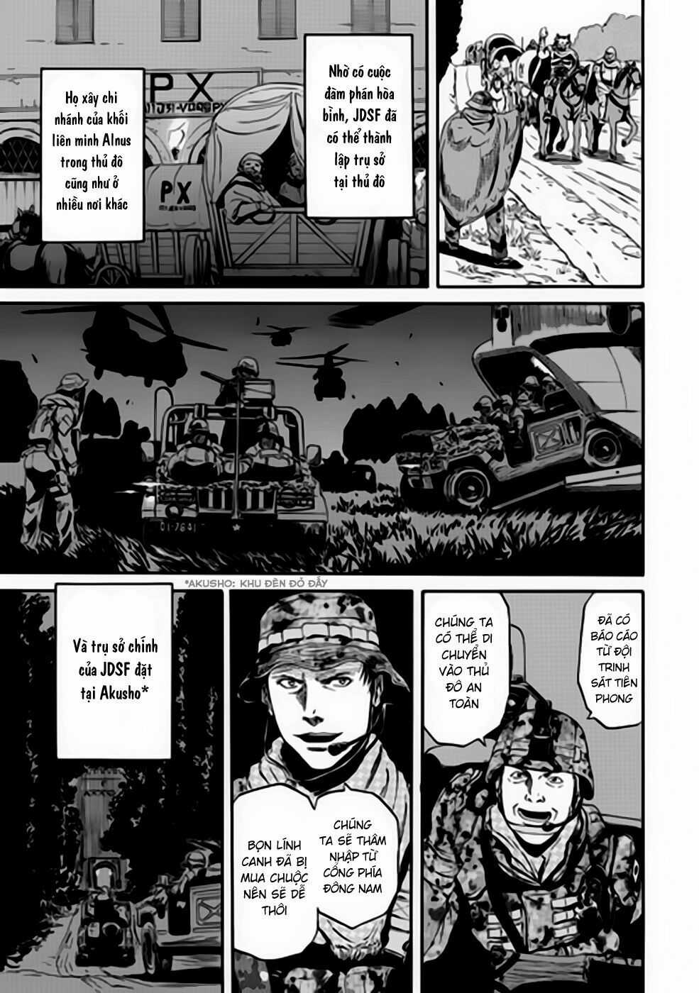 Gate - Jietai Kare No Chi Nite, Kaku Tatakeri Chapter 32 trang 4