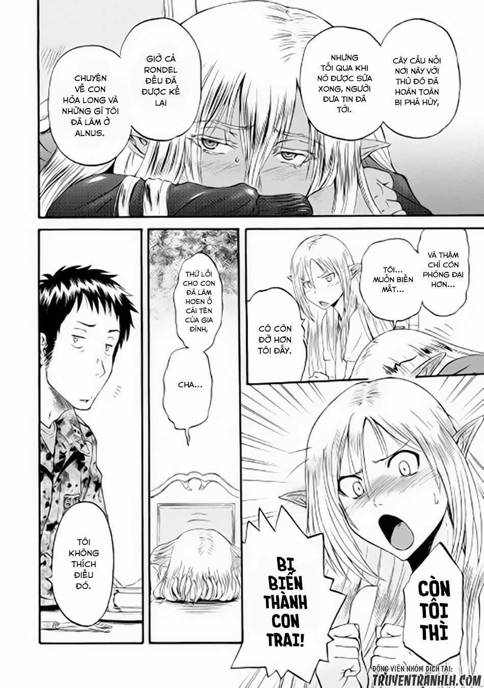 Gate - Jietai Kare No Chi Nite, Kaku Tatakeri Chapter 61.5 trang 10