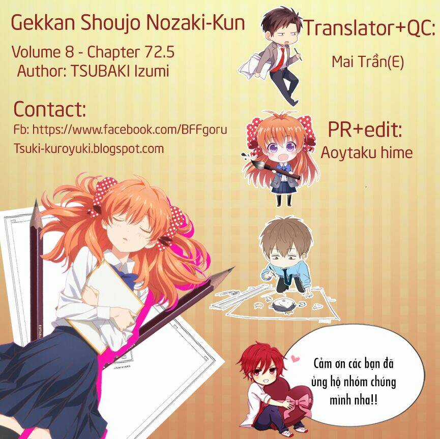 Gekkan Shoujo Nozaki-Kun Chapter 72.5 trang 15