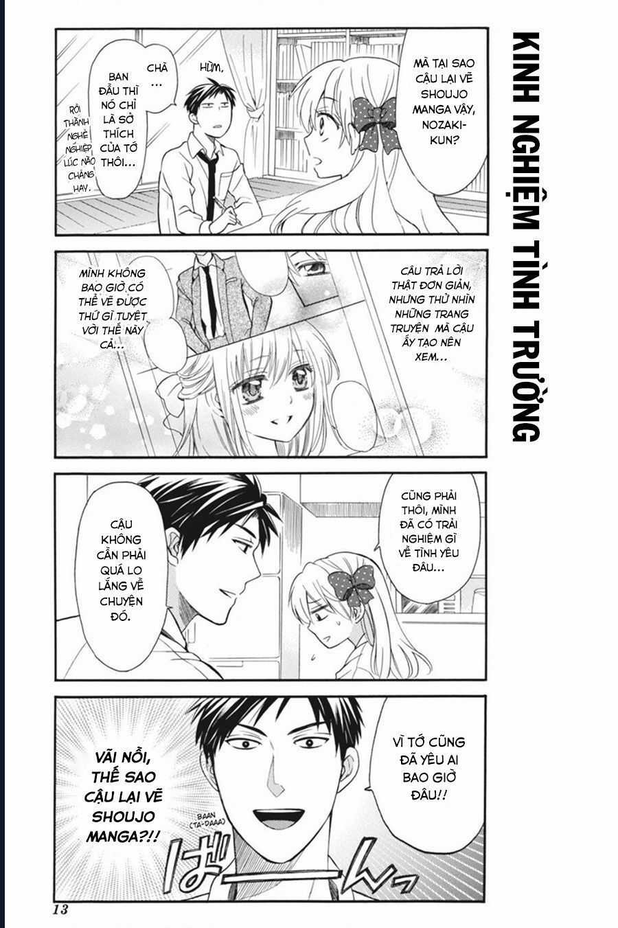 Gekkan Shoujo Nozaki-Kun Chương 1 trang 13