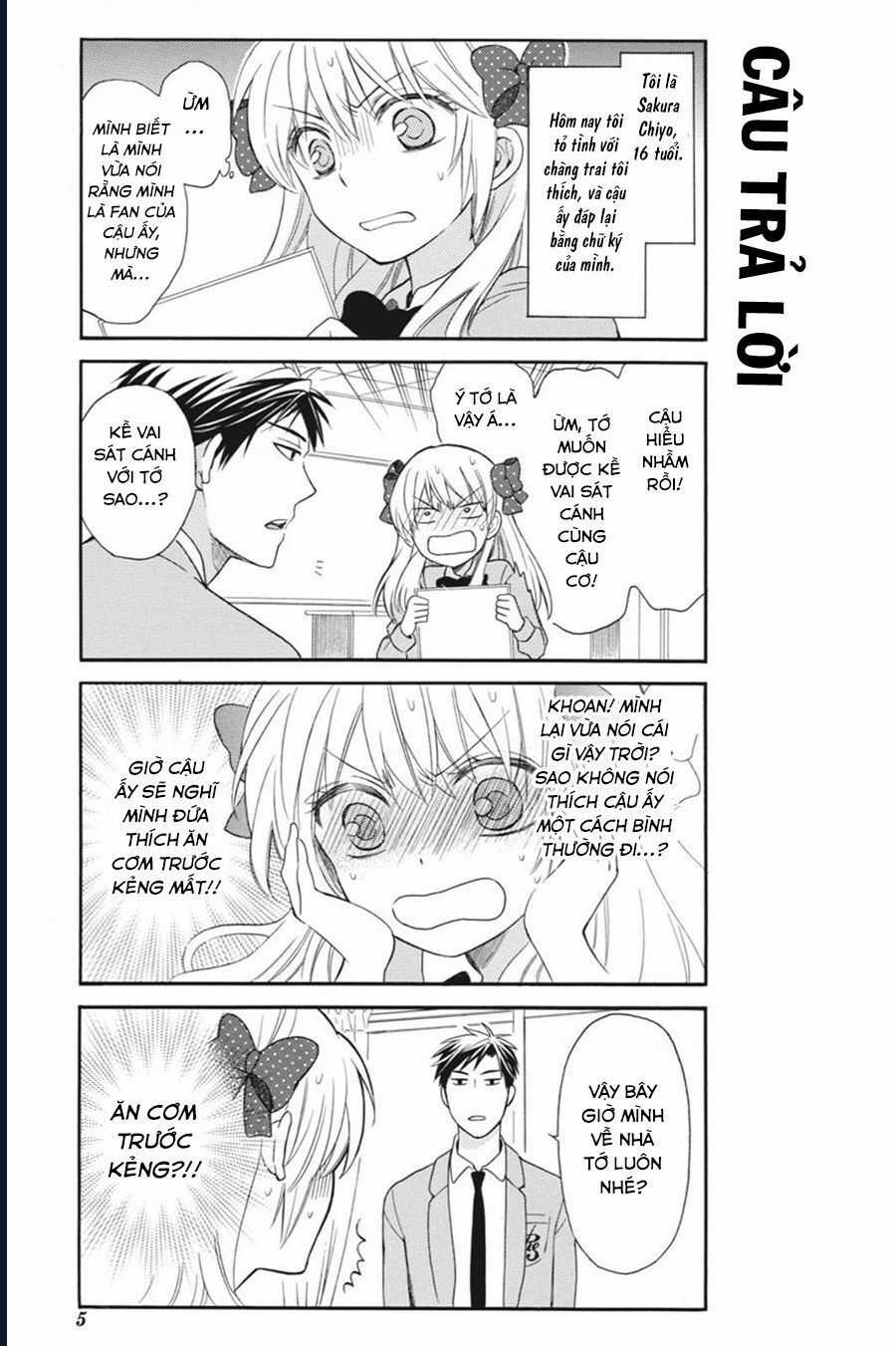 Gekkan Shoujo Nozaki-Kun Chương 1 trang 5
