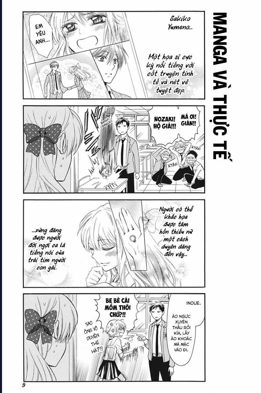 Gekkan Shoujo Nozaki-Kun Chương 1 trang 9