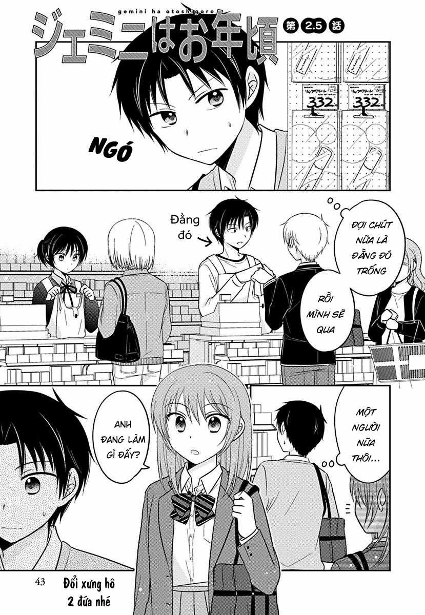Gemini wa Otoshigoro Chapter 2.5 trang 2